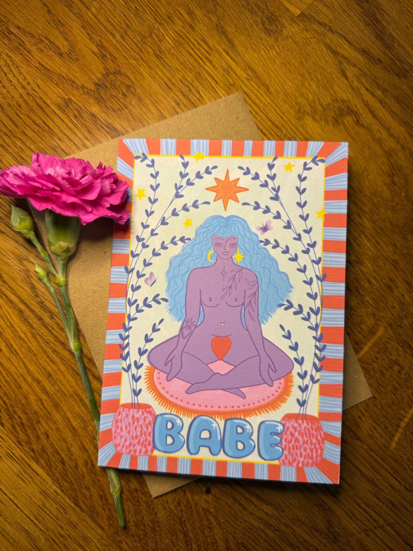 Babe Greetings Card