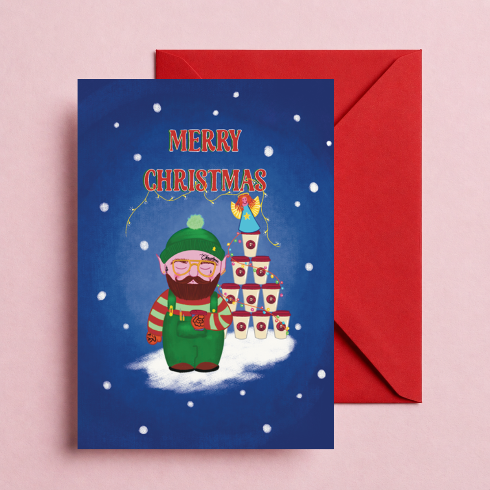 Christmas Elf Card - Jed