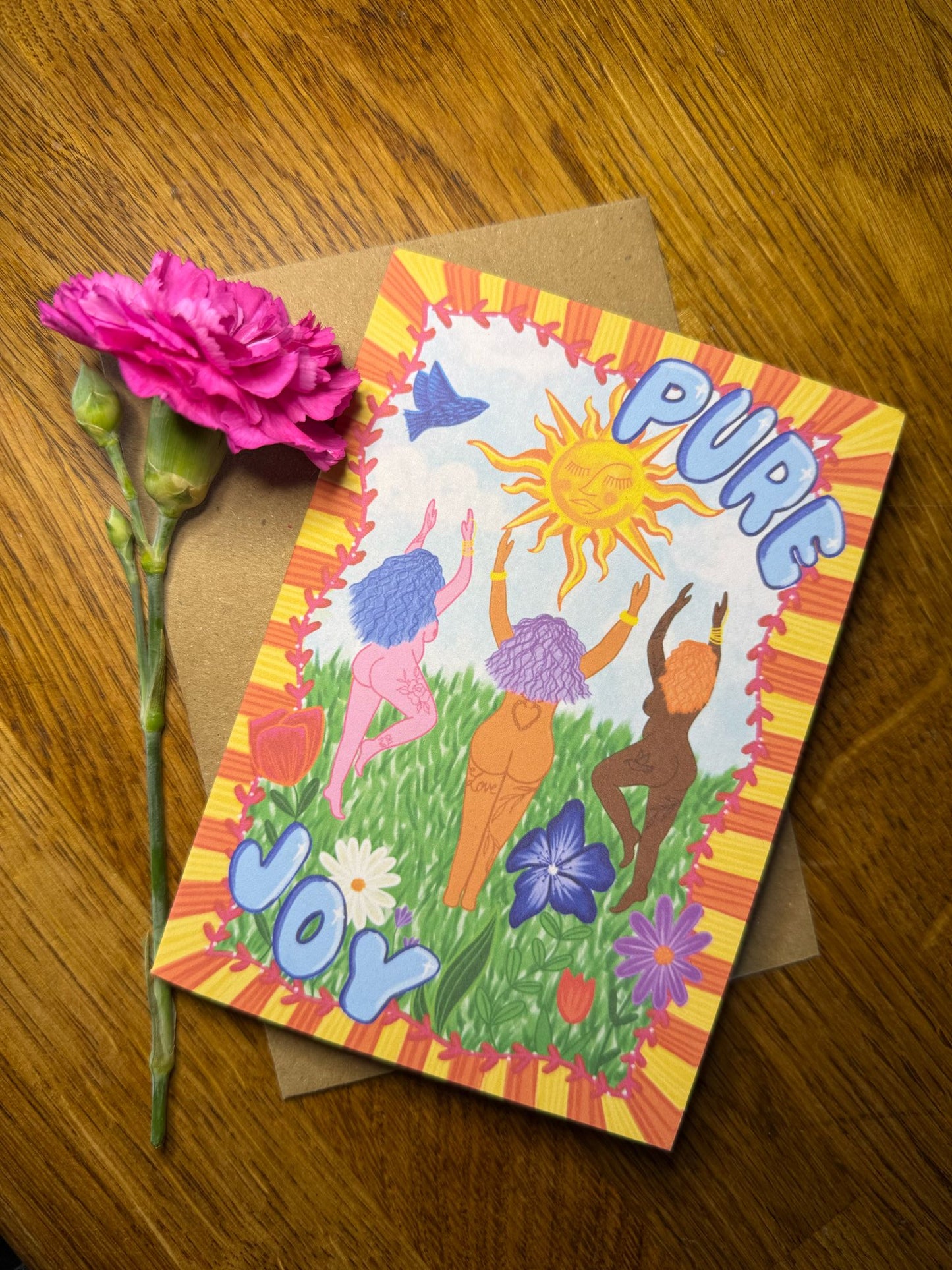 Pure Joy Greetings Card