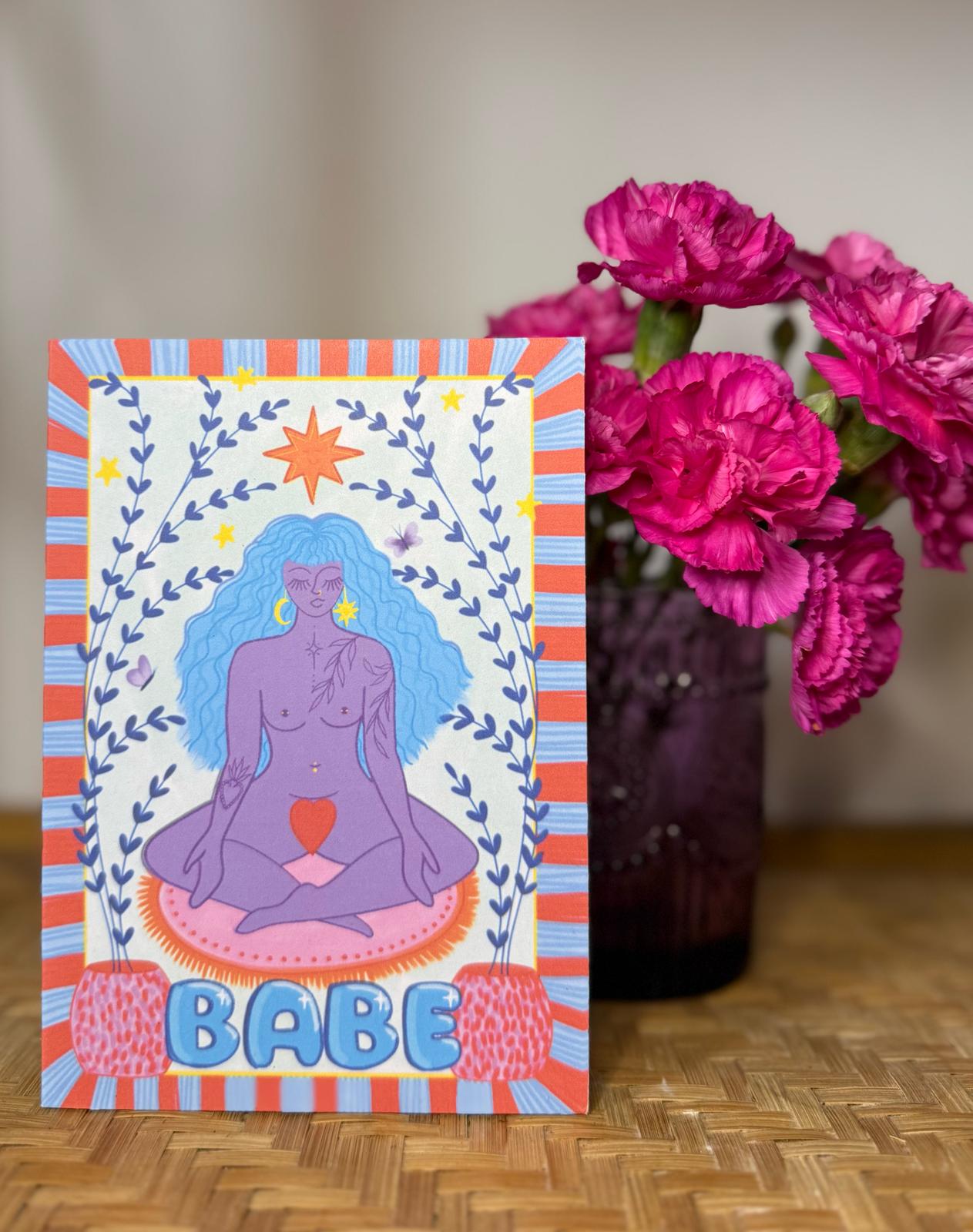 Babe Greetings Card