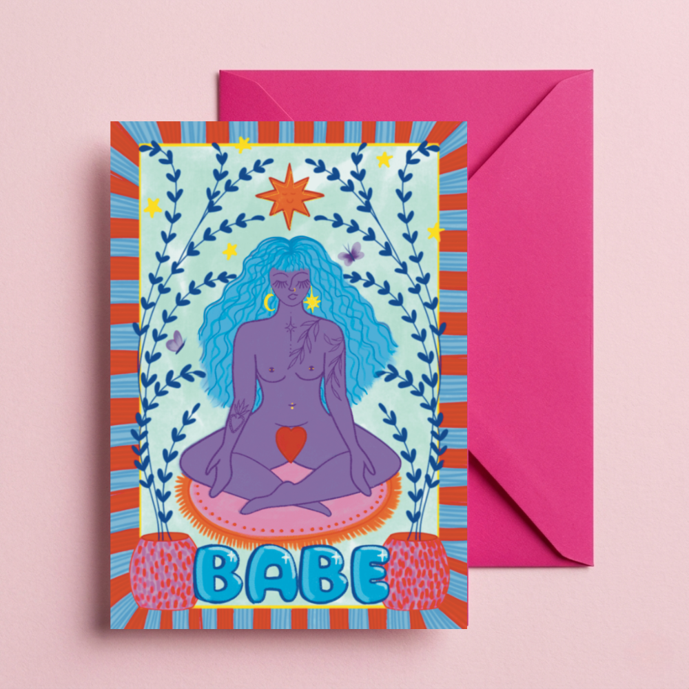 Babe Greetings Card