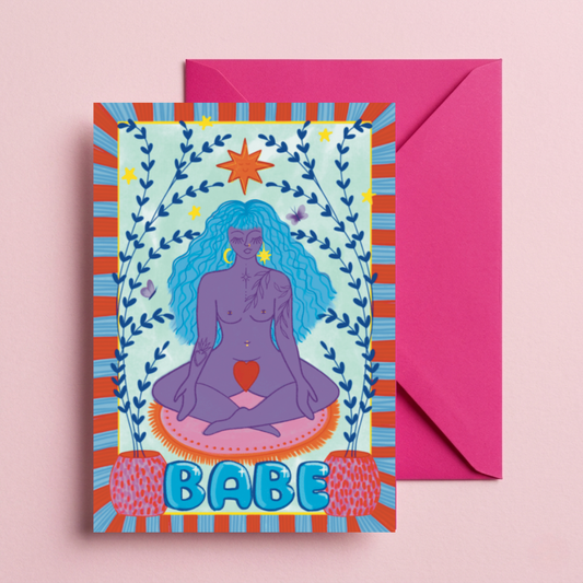 Babe Greetings Card