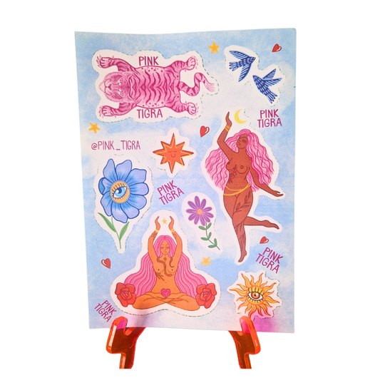 Babes A5 Sticker Sheet