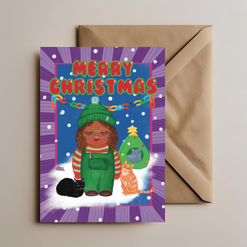 Christmas Elf Card - Bam