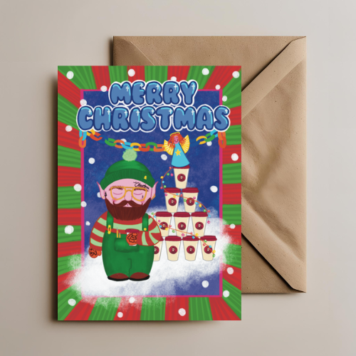 Christmas Elf Card - Jed