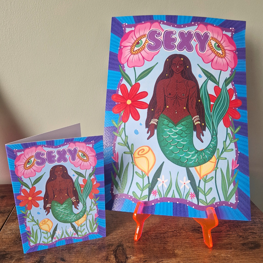 Sexy Mermaid Art Print | A4 & A3