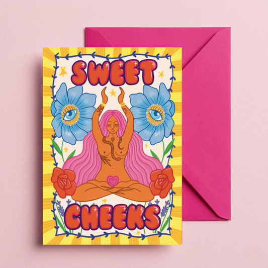 Sweet Cheeks Greetings Card